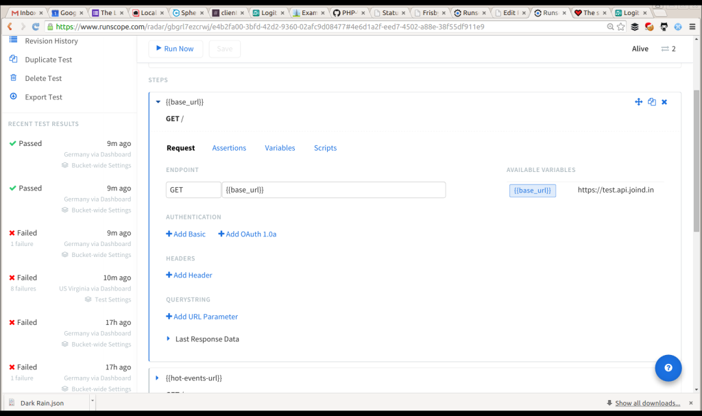 Create the first API call